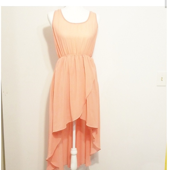 SANS SOUCI pink high-low dress - Picture 1 of 4